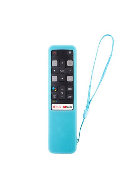 Choice Luminous blue Silicone Case Cover Use for TCL RC802V smart TV remote control 49P30FS 65P8S 55C715