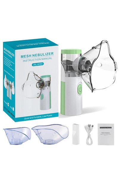 Choice green AJC Portable Nebulizer Ultrasound steam machine Nebuliser Inhalator rechargeable portable inha
