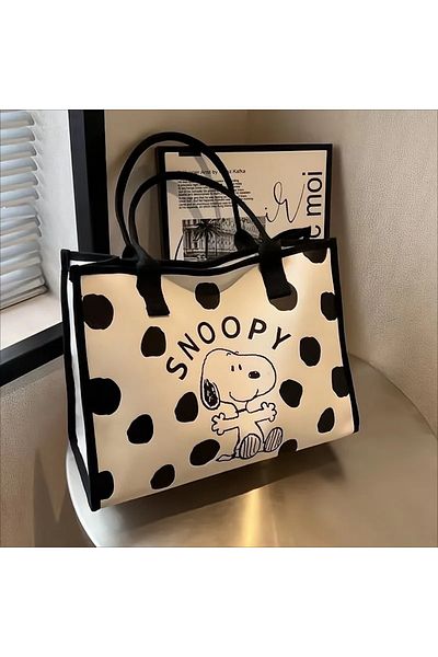 Choice Snoopy Ms. Snoopy's new fashionable and personalized cartoon print simple and versatile large-capaci