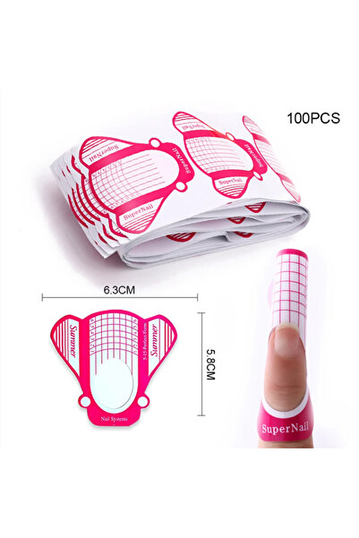 Choice أطراف أظافر فرنسية وردية اللون، وصلات أظافر من جل الأكريليك فوق البنفس...