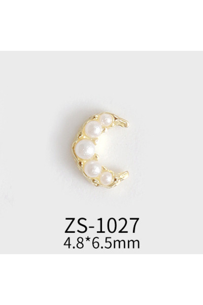 Choice ZS-1027 10 قطع من أحجار الراين الكريستالية الذهبية/الفضية لتزيين الأظا...