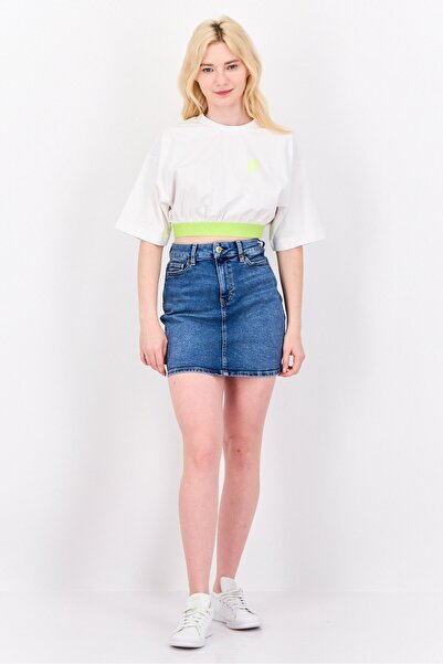 Esprit Women Crew Neck Graphic Print Blouse, White