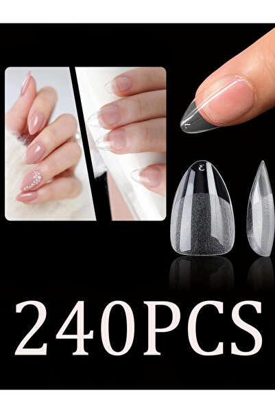 Choice أظافر ARTAUG رمادية داكنة 240 قطعة أظافر قصيرة مربعة بيضاء من الجل أظا...