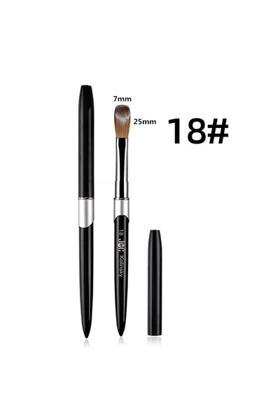 mifanxi G-B630-18 فرشاة أكريليك للأظافر من قطعة واحدة من Kolinsky Sable Acryl...