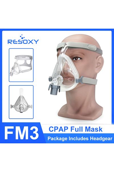 Choice Large CPAP Full Face Mask with Headgear Silicone Cushion Mask for Sleep anti-Snoring Apnea for CPAP/