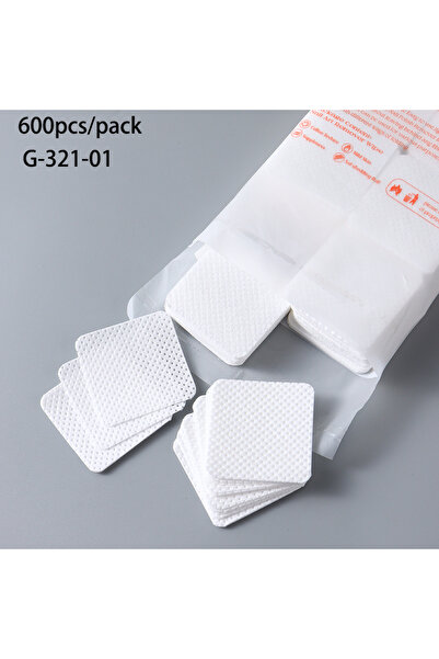 Choice G-321-01 600 قطعة مناديل قطنية لإزالة طلاء الأظافر بدون وبر، جل الأشعة...