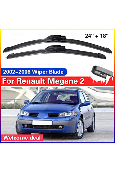 Choice قطعتان من شفرات مساحات الزجاج الأمامي الأمامية لسيارة رينو ميجان موديل...