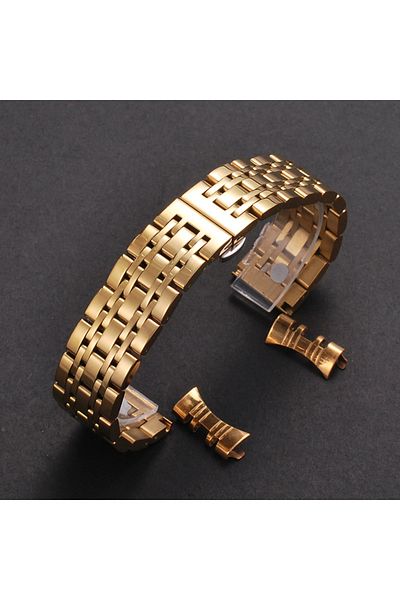 Choice 18mm Gold 16/18/19/20/21/22/24mm Solid Stainless Steel Watch Band for TISSOT Butterfly Buckle 304L M