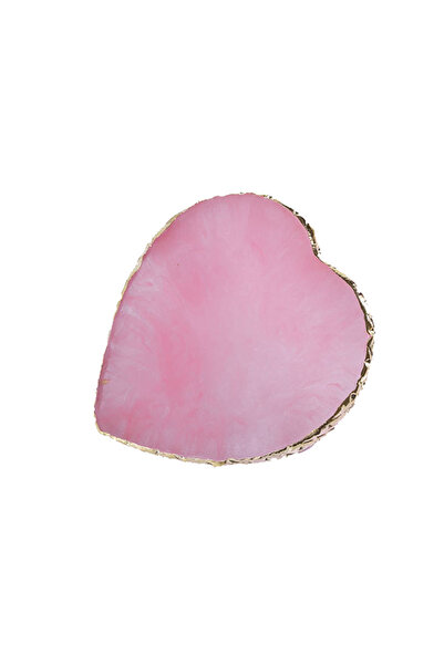 Choice5 لوحة فنية فاخرة للأظافر من حجر الراتنج الطبيعي باللون الوردي على شكل ...