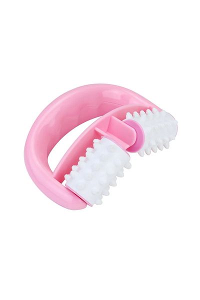 FODRK pink Anti Cellulite Roller Fat Control Beauty Massager Face Lift Tools Handheld Leg Buttocks Fast M
