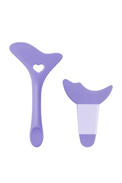 Choice1 قوالب مكياج من السيليكون البنفسجي، أطراف مجنحة، أحمر شفاه مارسكارا، كريم وجه معقم