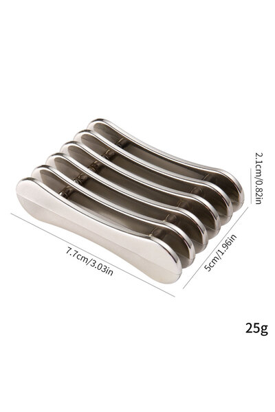 Choice حامل فرشاة طلاء الأظافر الفضي ذو 5 شبكات، حامل فرشاة الأظافر، حامل أقل...