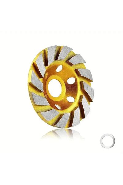 Choice Gold 4 Inch Concrete Turbo Diamond Grinding Cup Wheel 12 Segs Heavy Duty Angle Grinder Wheels For An