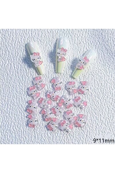 Choice G06-1 (50 قطعة) 50 قطعة من زينة أظافر Hello Kitty Sanrioed Kawaii Kuro...