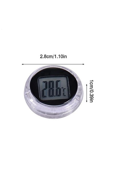 Choice A Mini Temperature Gauge Waterproof Mini Digital Thermometer Gauge Adhesive Pocket Thermometers for.