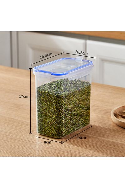 Choice 1-tier 1.8L Food Storage Containers with Lids Stackable Treat Box Containers for Kitchen Pantry Orga