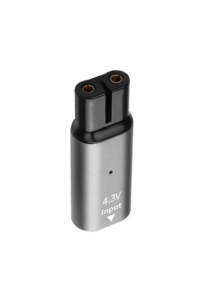 YUKU grey YUKU 4.3V Type-C Shaver Adapter Charging Converter for Philips Norelco One Blade QP2520 QP2515