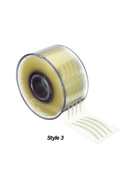 choice2 ستي 1 - أصفر صغير 600 قطعة من شرائط رفع العين، شريط جفن مزدوج، شريط جفن رمادي شفاف، عيون كبيرة