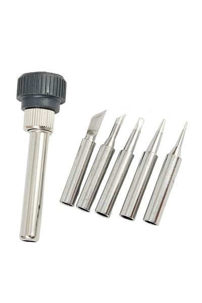 Choice A 6pcs 900M-T Soldering Station Solder Iron Tips Handle Set For Atten Fast For Welding Power Tools .