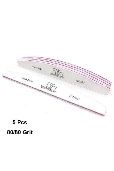 Choice مبرد أظافر Grit-80 5/25 قطعة/مجموعة ألوان متنوعة 80/100/150/180/240 Gr...