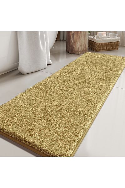 Choice 60cm x 90cm Apricot Thickened super absorbent super non-slip bathroom mat carpet non-slip durable to