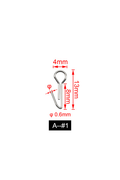 Choice 100pcs Per pack A-1 Spinpoler Detachable Stainless Steel Cheburashka S...