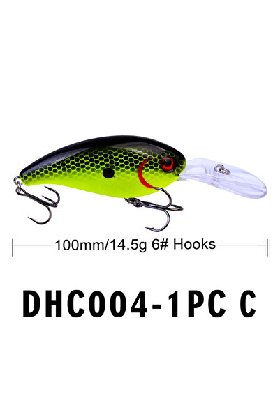 Choice C 10 سم 14.5 جرام طُعم صيد السمك Crankbaits طُعم صلب طُعم سباحة قارب ا...