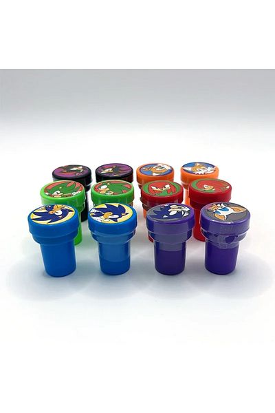 Choice gzS 12Pcs 12Pcs Sonic The Hedgehog Children's Toy Seal Cartoon Seal Anime Pattern Kid's Birthday Par