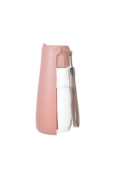 Choice Pink Portable Large Dog Water Bottle Outdoor Travel Walking Foldable Drinking Dispenser For Small Do