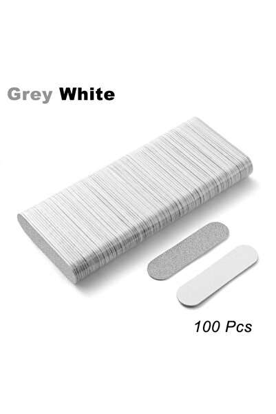 Choice مبرد أظافر خشبي صغير للاستخدام مرة واحدة، رمادي وأبيض، 100 قطعة، مبرد ...
