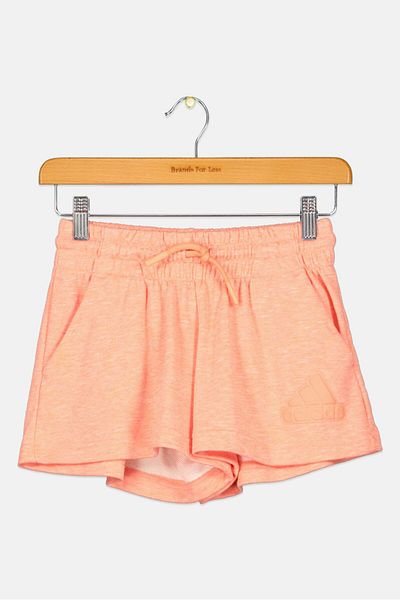 adidas Kids Girl Brand Logo Outdoor Shorts, Coral