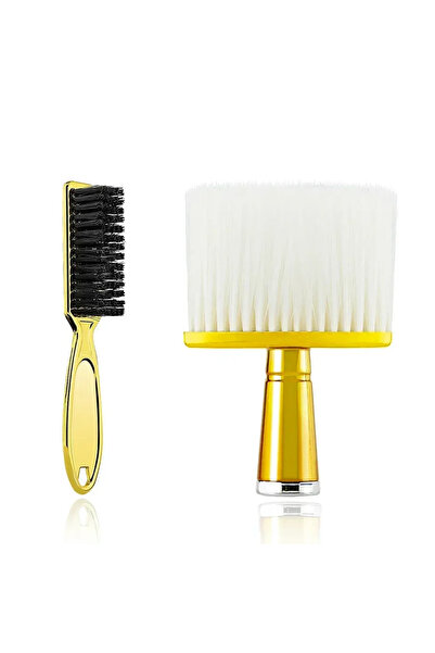 Choice مجموعة فرشاة حلاقة جولد برو، فرش تنظيف صالونات تصفيف الشعر، فرشاة تنظيف الرقبة، فرشاة قص الشعر، فرشاة تنظيف الشعر