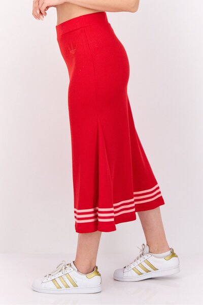 adidas Women Sportswear Fit Outdoor Midi Skirts, Red