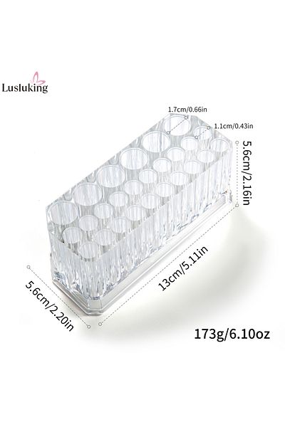Choice 26 Holes Acrylic 26 Holes Acrylic Nail Brushes Storage Holder Makeup Brushes Organizer Nail Tools St