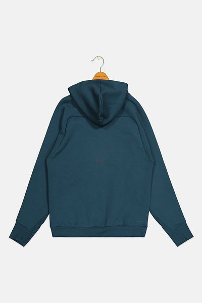adidas Kids Boy Hooded Long Sleeve Outdoor Sweatshirt, Teal