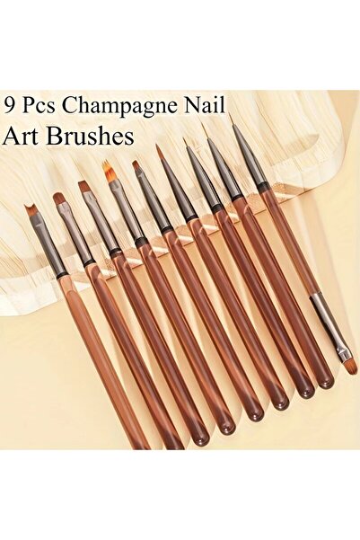 Choice 9 قطع من فرشاة طلاء الأظافر الهلامية بالأشعة فوق البنفسجية، قلم رسم يد...