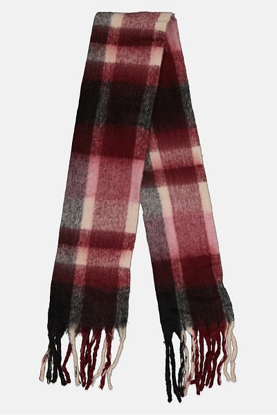 London Fog Women Plaid Scarves 180 x 39 H cm, Multicolor