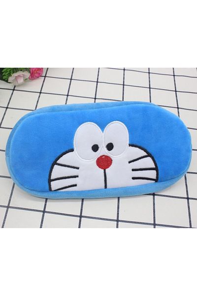 Choice 20x10cm Blue Doraemon Pencil Bag Cute Cartoon Pencil Box Fashion Plush Stationery Storage Bag Primar