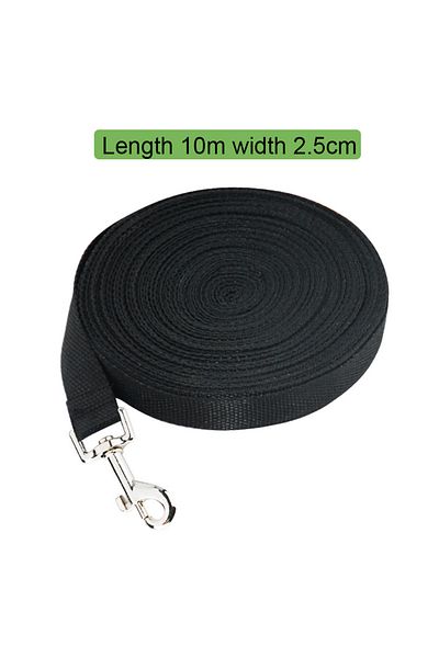 Choice 10m-Black Nylon dog leash, pet dog long leash, tracking dog chain, cat leash, dog leash extended by