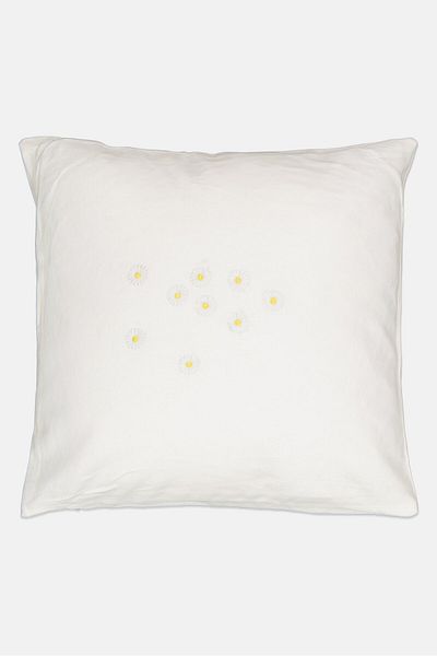 NANETTE LEPORE Embroidered Cushion Cover With Soft Filling, White