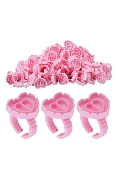 Choice Xjzb-100pcs-pink 100pcs Volume Glue Ring Cup For Lashes Fan Tattoo Pigment Holder Container Glue Hol