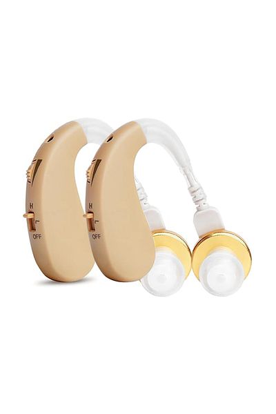 Choice 2PCS Elderly BTE Hearing Aid Amplifier With Adjustable Pitch Personal Ear Care Tools of High Qualit