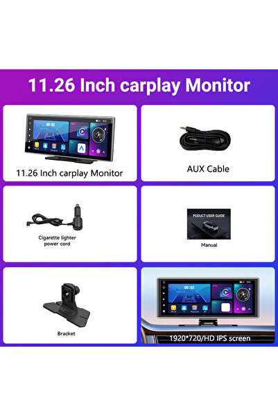 Choice 11.26inch Carplay NEW 11.26 inch 4K DVR Wireless CarPlay and Android A...