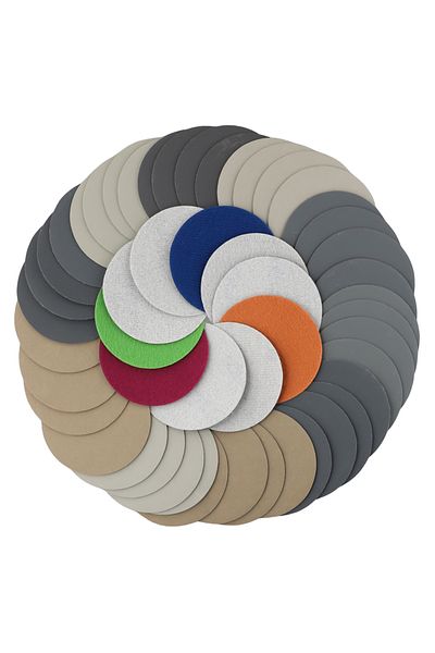 Choice 50pcs 3inch Sanding Discs Water Sandpaper 75mm Back Flocked Sandpaper Hook And Loop 800-10000 Gri...