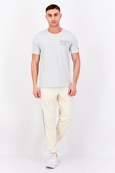 Champion Men Sportswear Fit Short Sleeves Outdoor T-Shirt, Grey Heather