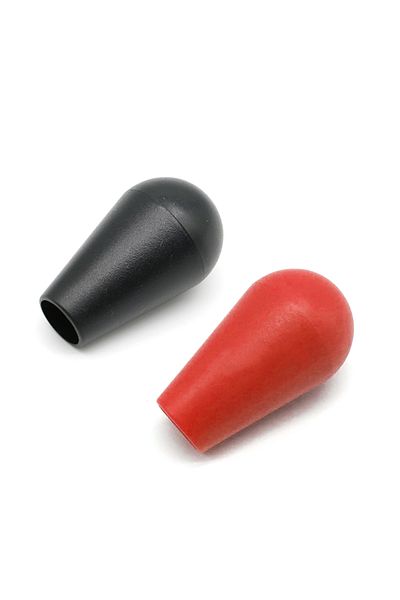 Choice black red 2PCS Ball Bat Top Head Round Oval Knob For Arcade Stick Sanwa Zippy Joystick Command Zero