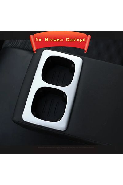 Choice Stainless Steel Car Rear Water Cup Decorative Trim Cover Protection Trim Sticker for Nissan Qashq...