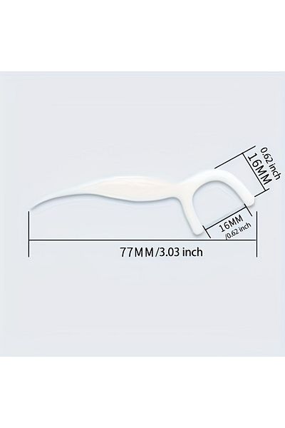 Choice WHITE 50pcs Dental Floss, Deep Cleaning Dental Floss For Proper Oral Care, Portable Disposable Denta