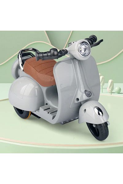 Choice No Doll Gray Doll Mini Electric Motorcycle Retro Dazzling Spin Children's Toy for Labubu Toy Motor f