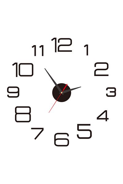 Choice 2D black(40cm) 2023 Modern Design Large Wall Clock 3D DIY Quartz Clocks Fashion Watches Acrylic Mirr